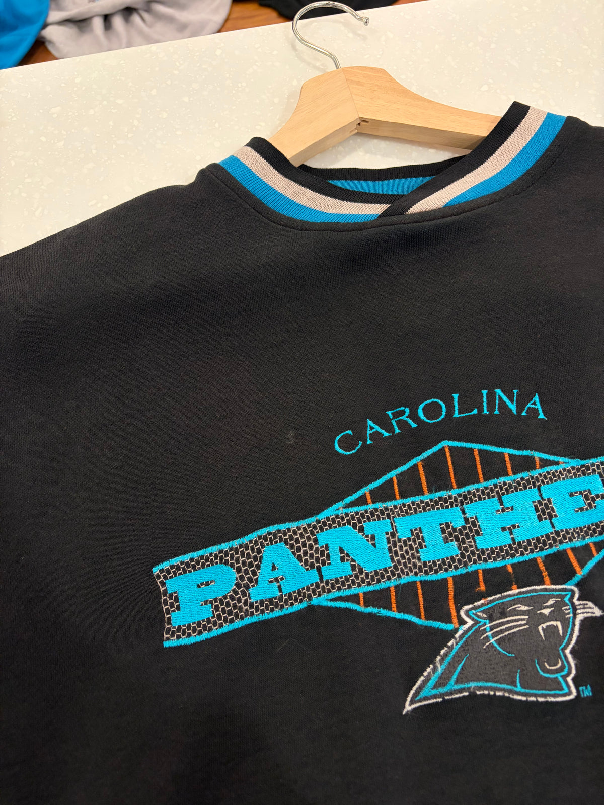 90s Carolina Panthers Starter Embroidered Crewneck (L)