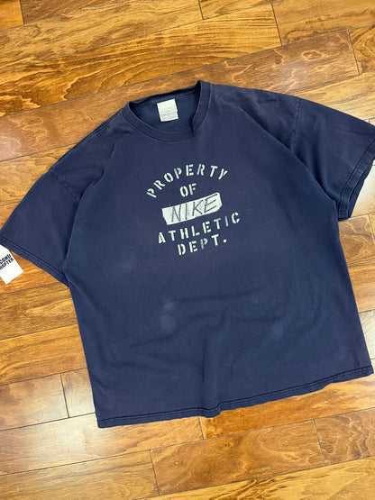 00s Property of Nike Navy Tee (XXL)
