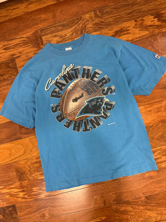 1996 Carolina Panthers Logo 7 Graphic Tee (L)
