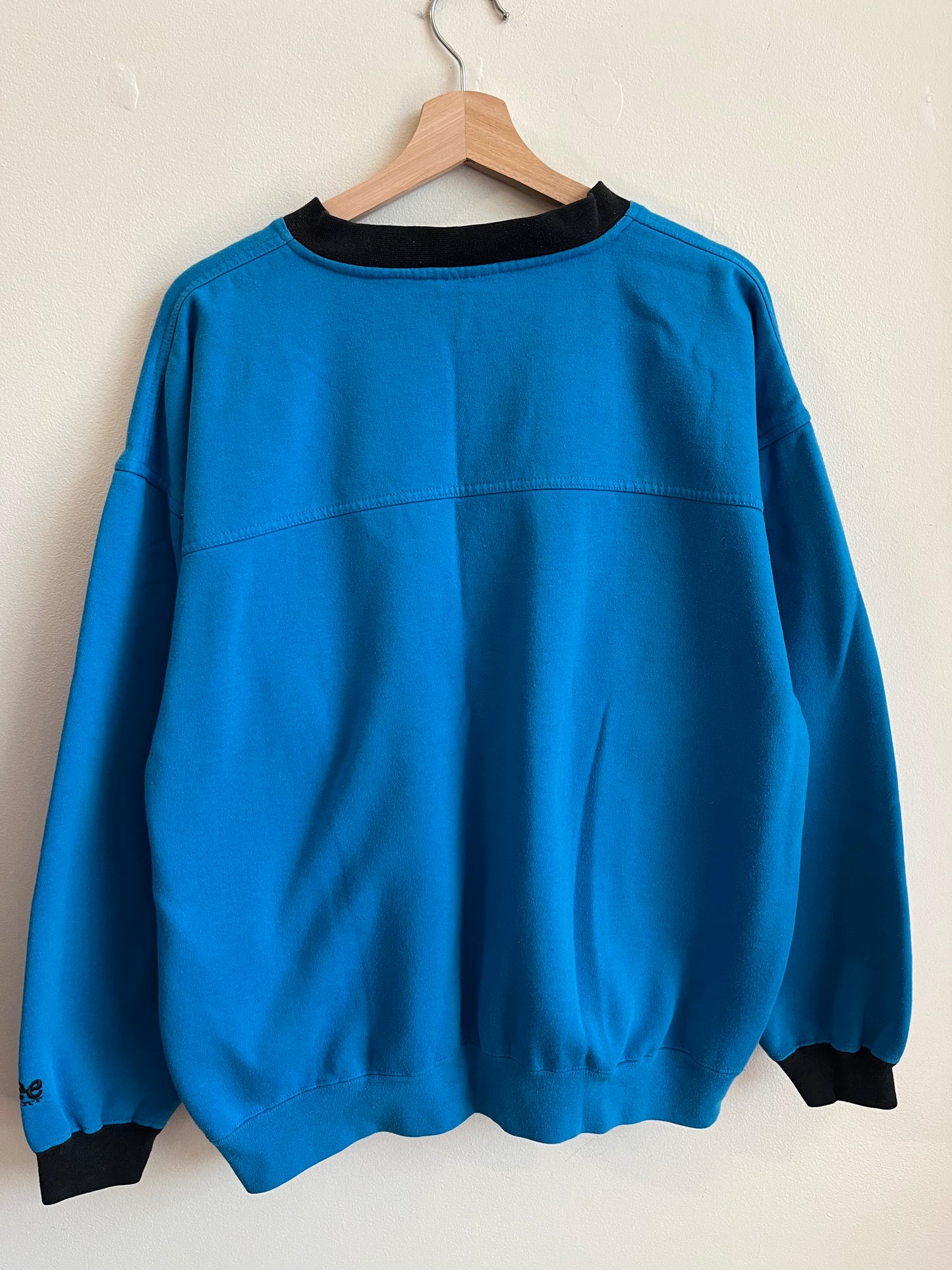 90s Carolina Panthers Blue Lee Embroidered Crewneck (L)