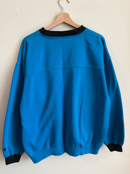 90s Carolina Panthers Blue Lee Embroidered Crewneck (L)