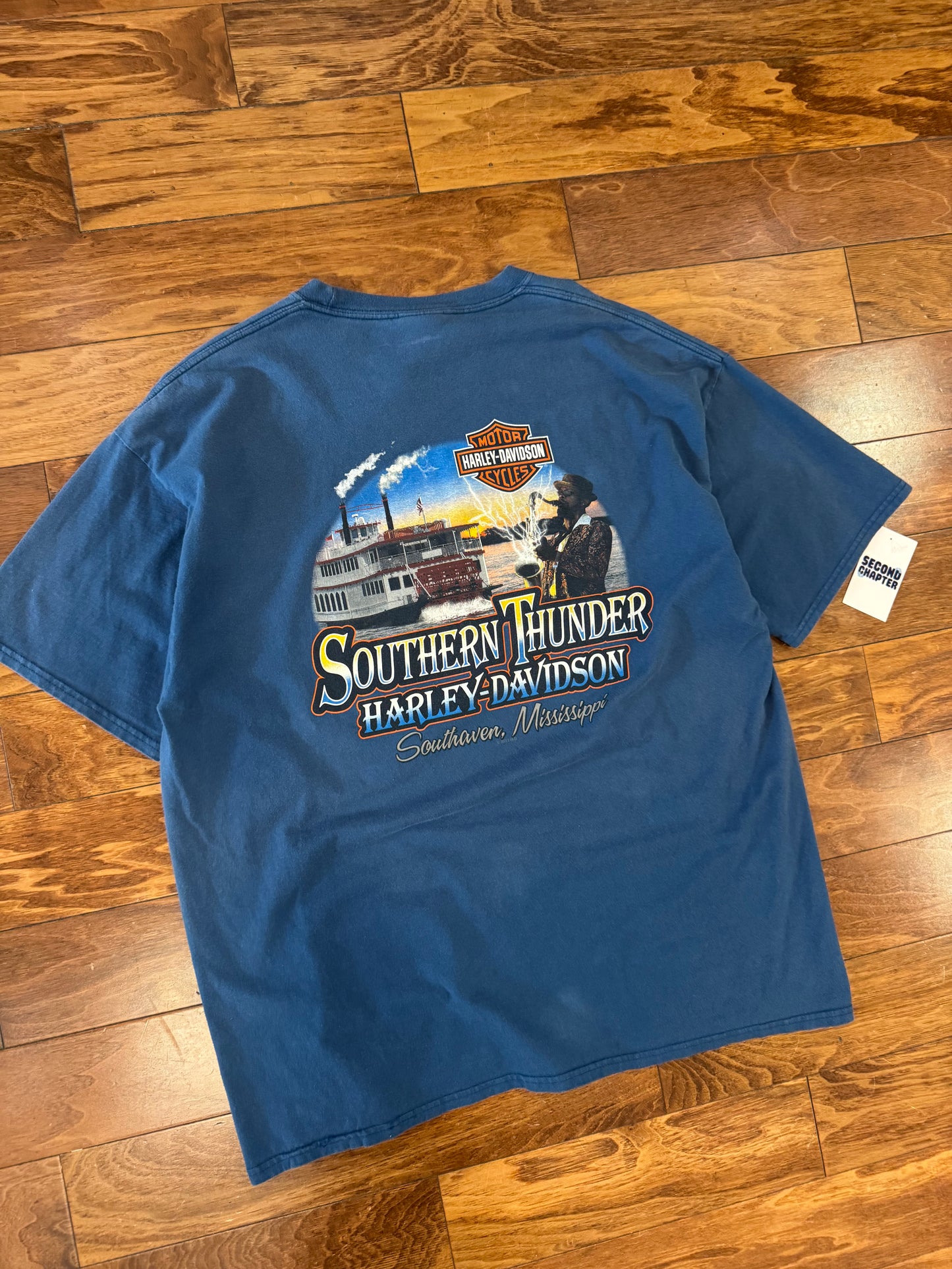 2014 Harley Davidson Southern Thunder Blue Tee (XXL)