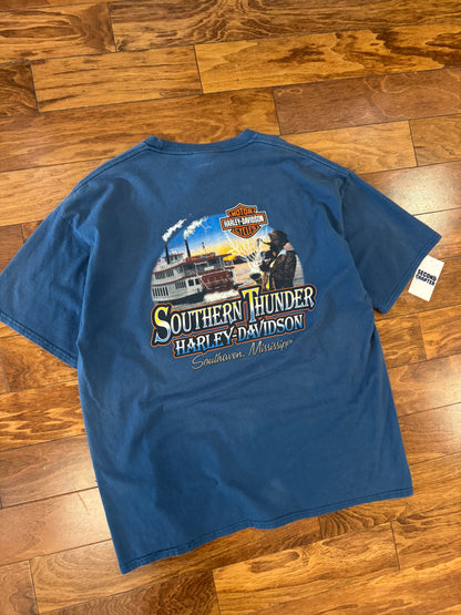 2014 Harley Davidson Southern Thunder Blue Tee (XXL)
