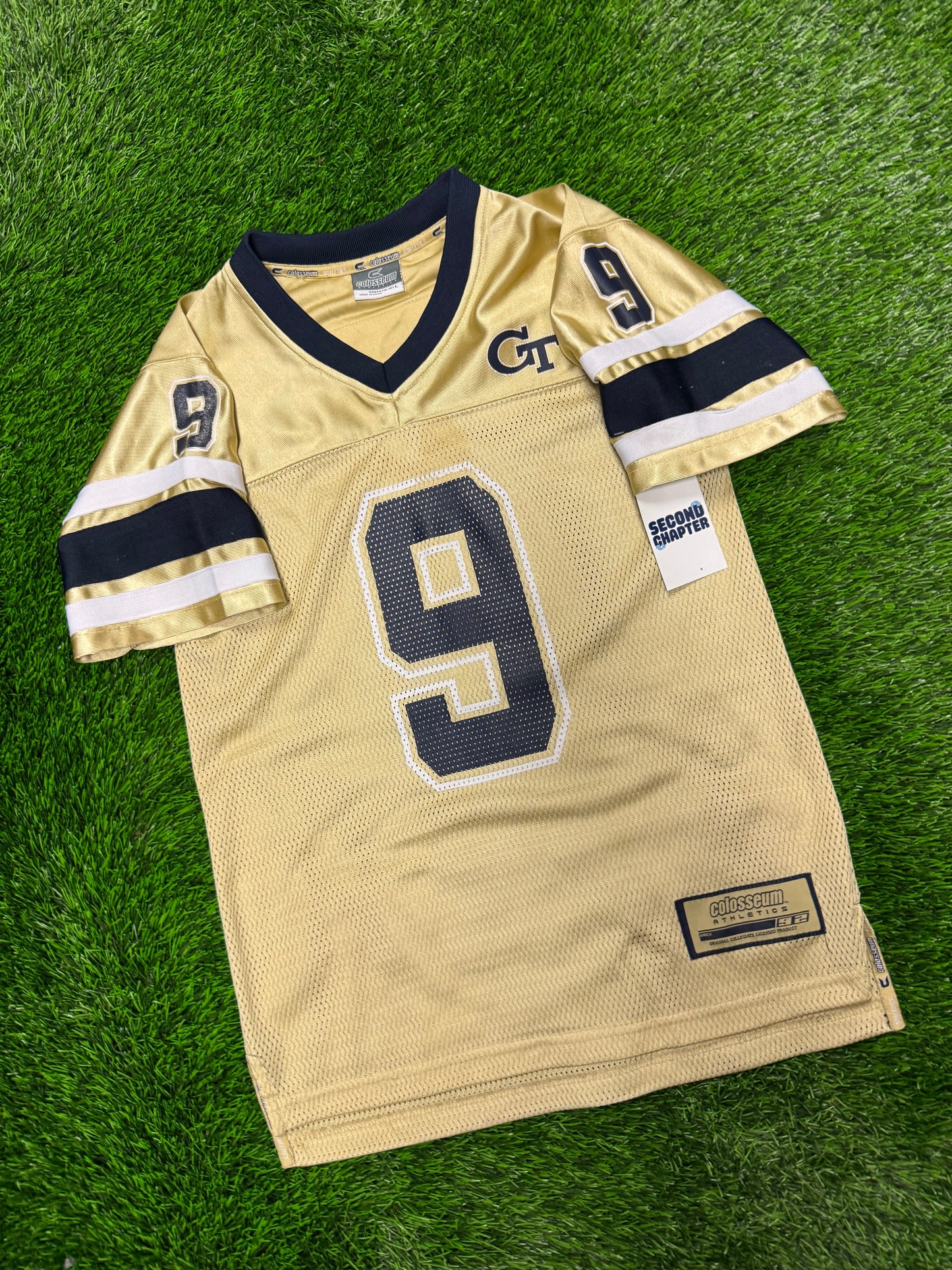 00s Georgia Tech University #9 Vintage Football Jersey (Youth L)