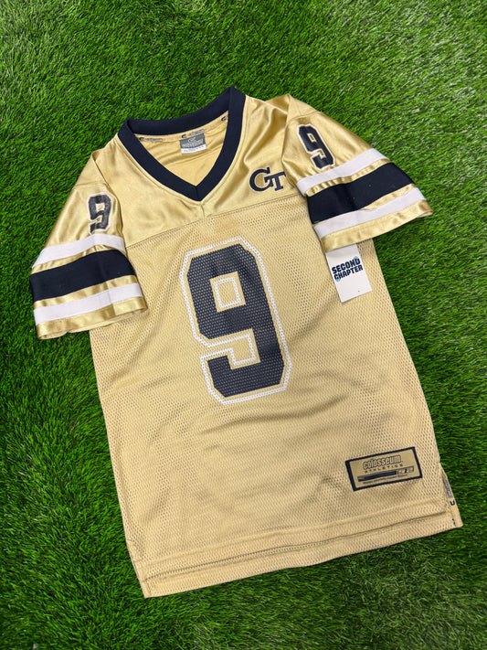 00s Georgia Tech University #9 Vintage Football Jersey (Youth L)