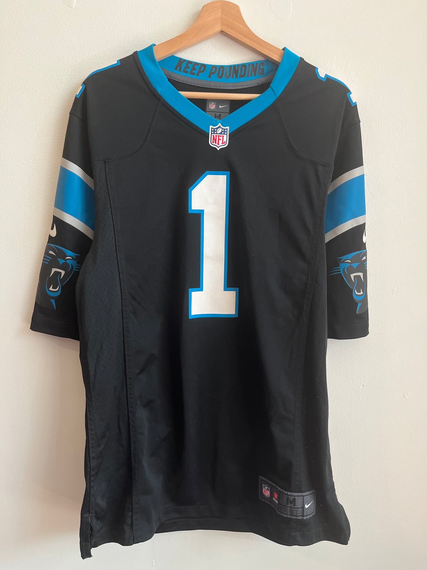 2010s Carolina Panthers Cam Newton Nike Home Jersey (M)