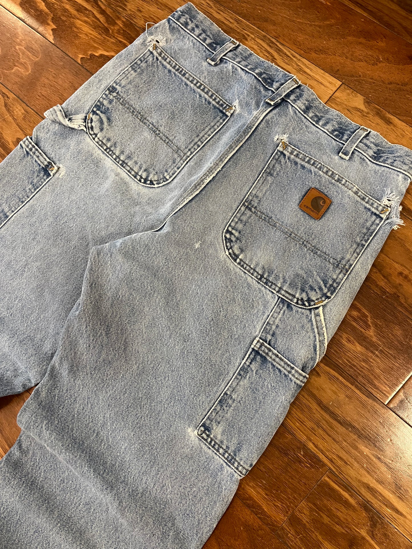 2015 Carhartt Light Wash Carpenter Jeans (34 x 32)