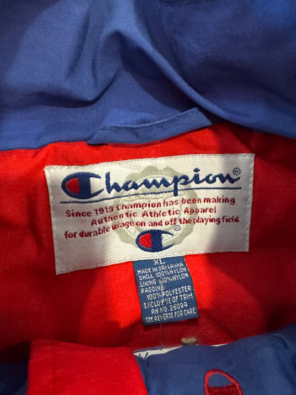 90s Kansas University (KU) Vintage Jayhawks Champion Puffer Jacket (XL)