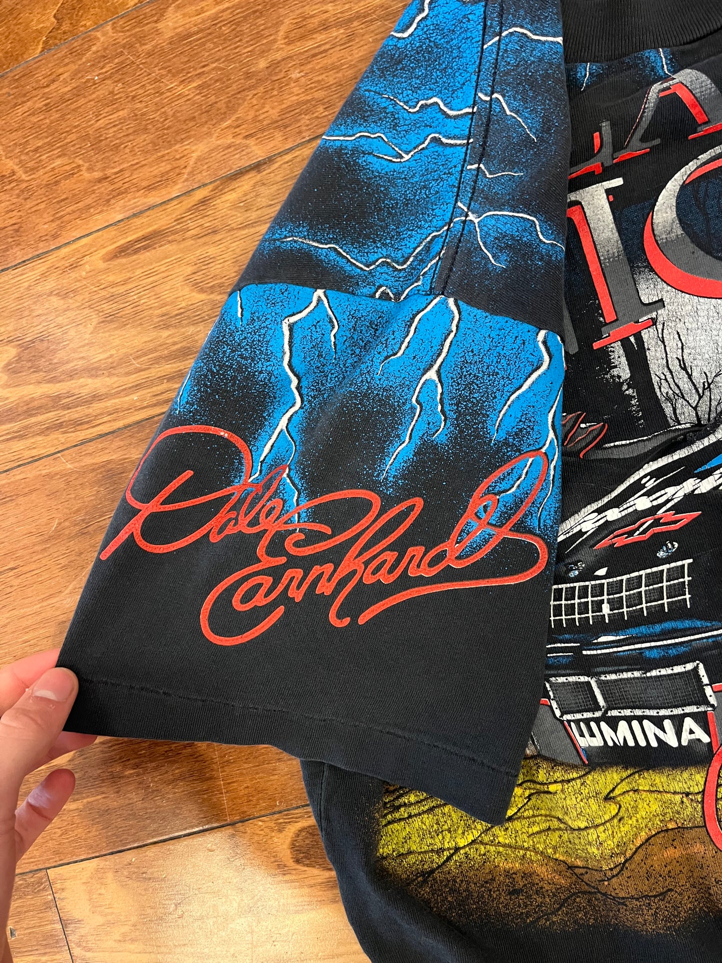 90s "The Black Knight" Nascar AOP Tee (L)