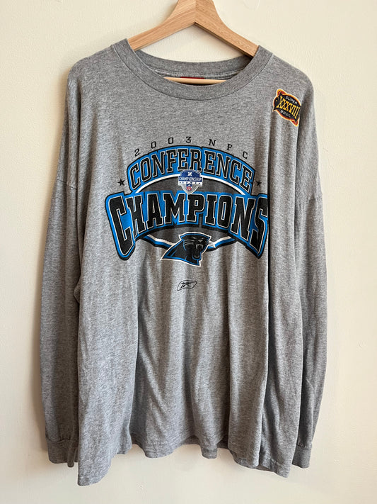 2003 Carolina Panthers NFC Conference Champs Long-Sleeve Shirt (XXL)