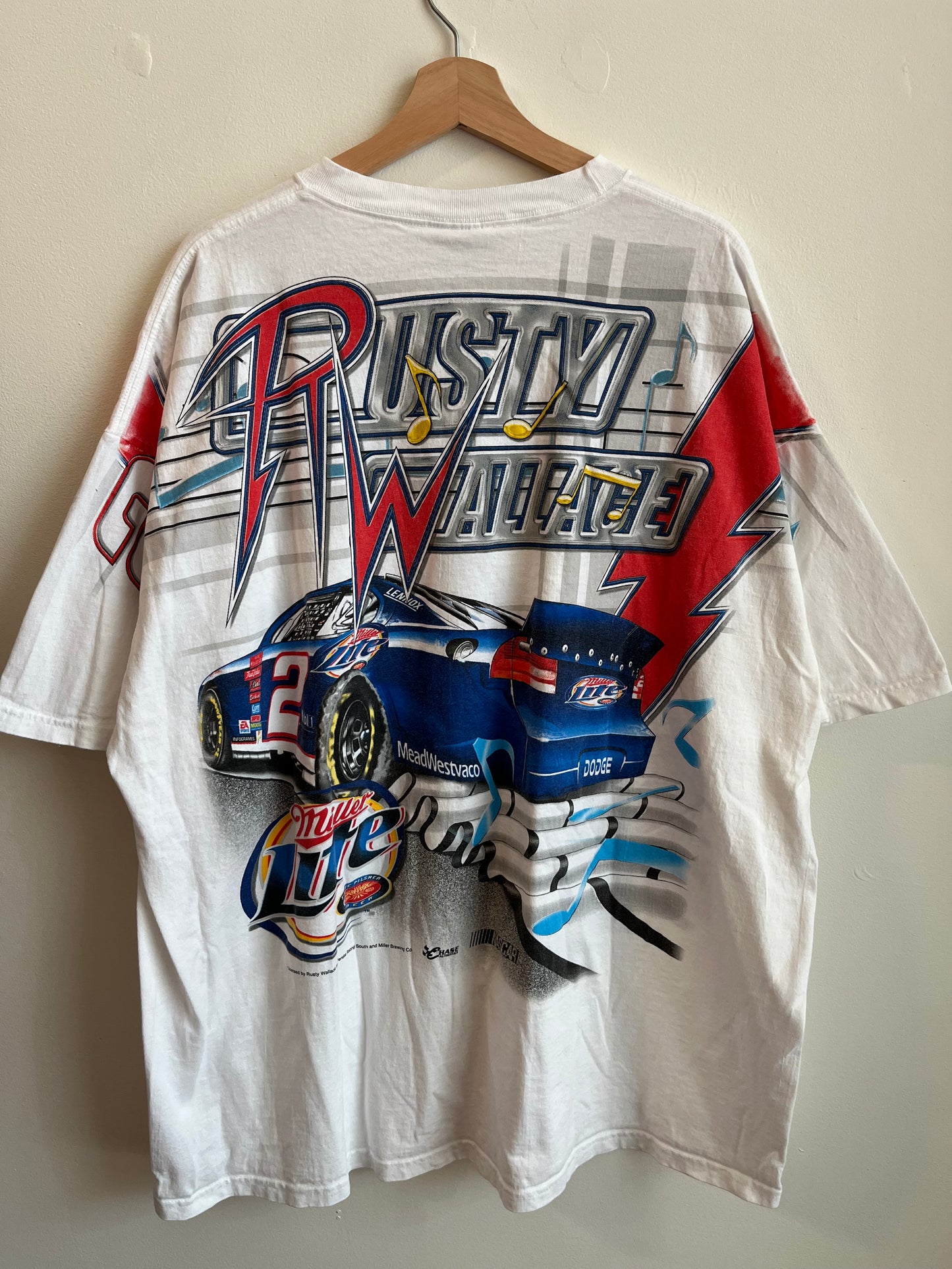 00s Nascar Rusty Wallace Vintage Miller Lite AOP (XXL)