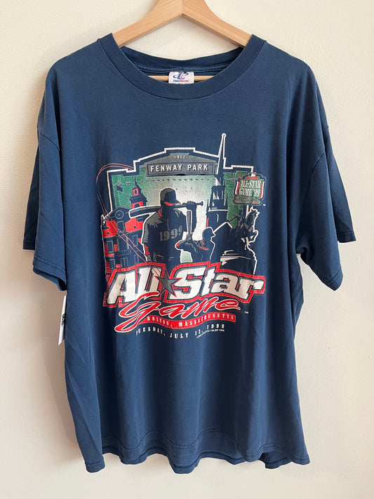 1999 Fenway Park Boston All Star Game Logo Athletic Tee (XL)