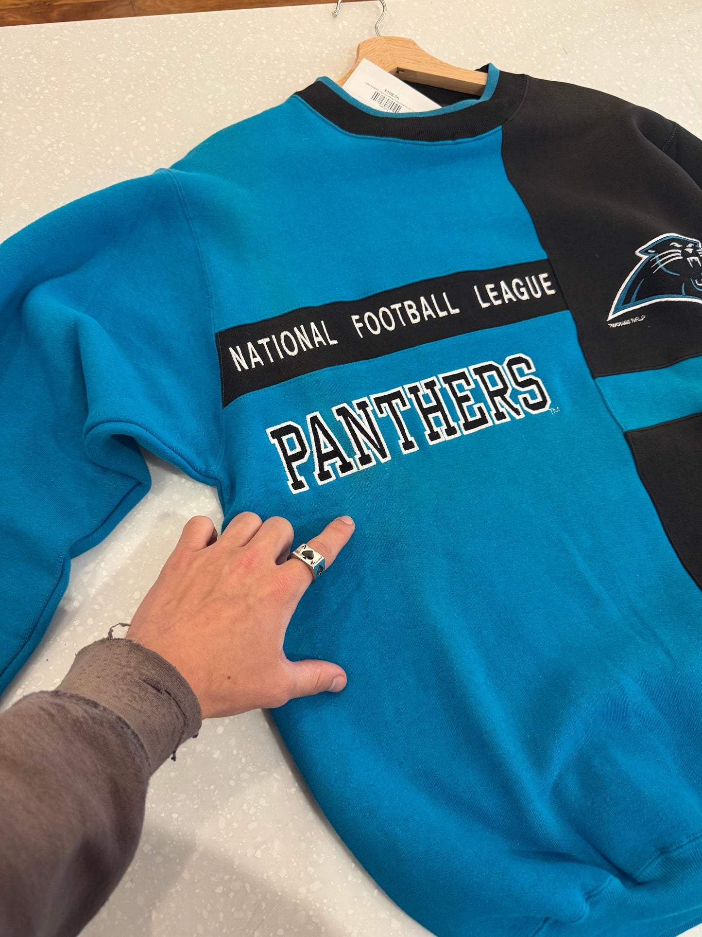 1993 Carolina Panthers Logo Athletic Design Crew Neck (M)