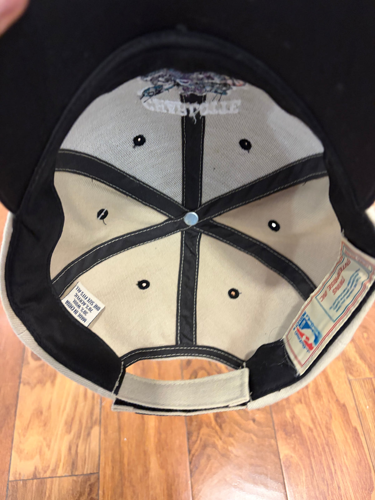 90s Charlotte Hornets Velcro Strap Hat (OS)