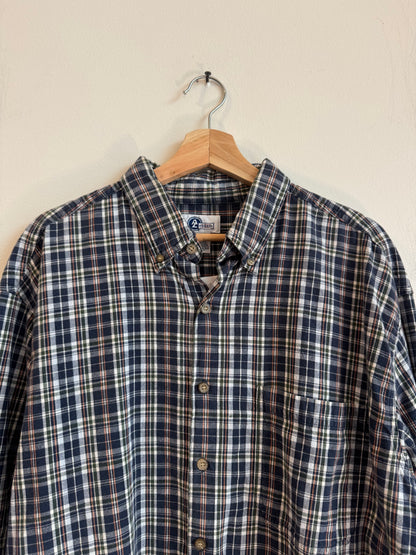 00s Arizona Jeans Multi-Colored Button Up Flannel (L)