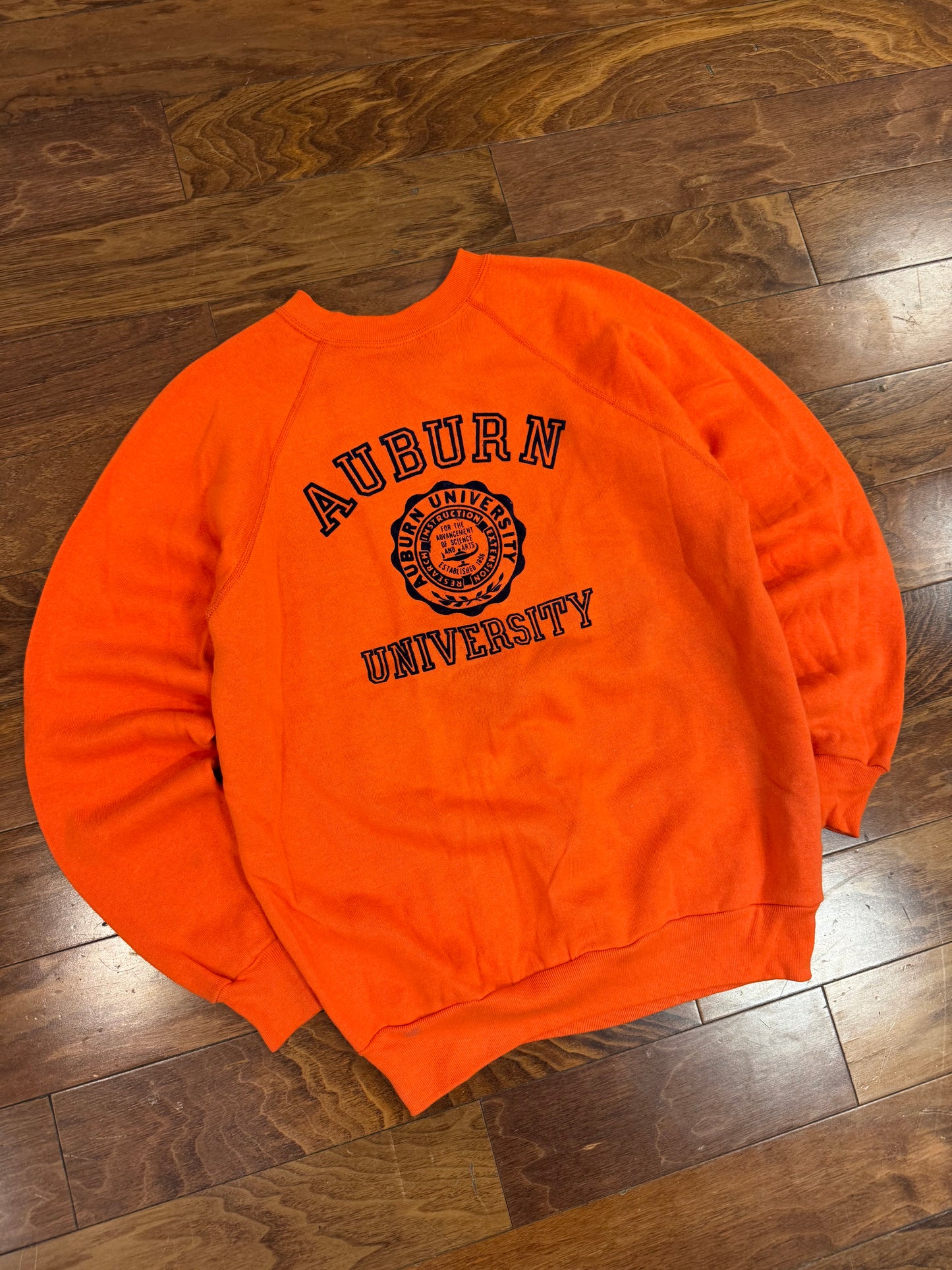 70s Auburn University Orange Crewneck (L)