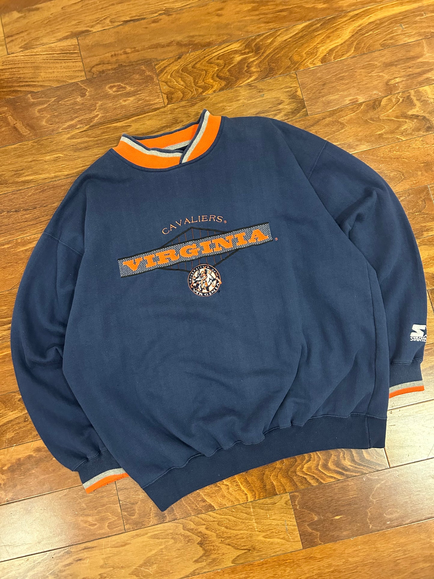 90s Virginia Cavaliers Vintage Starter Crewneck (XL)