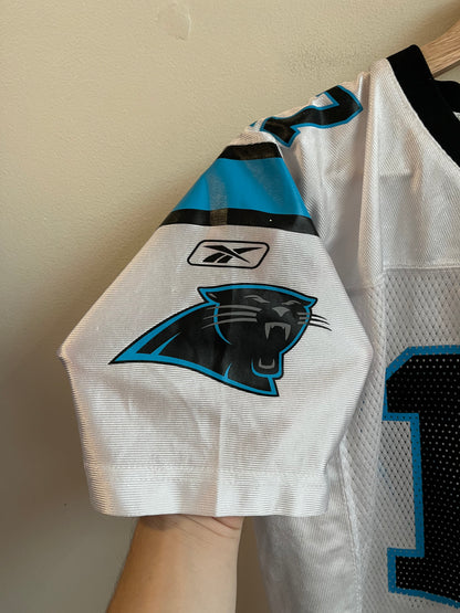 00s Carolina Panthers Jake Delhomme Reebok Away Reebok Jersey (Youth L)