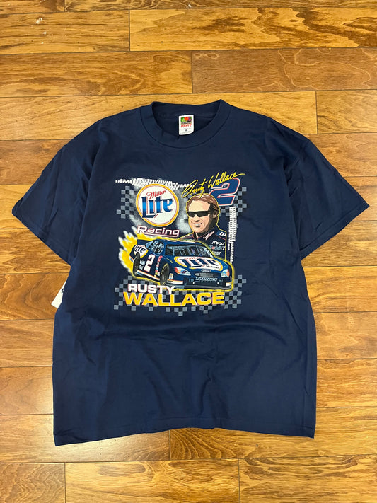 00s Rusty Wallace Nascar Miller Lite Tee (XL)
