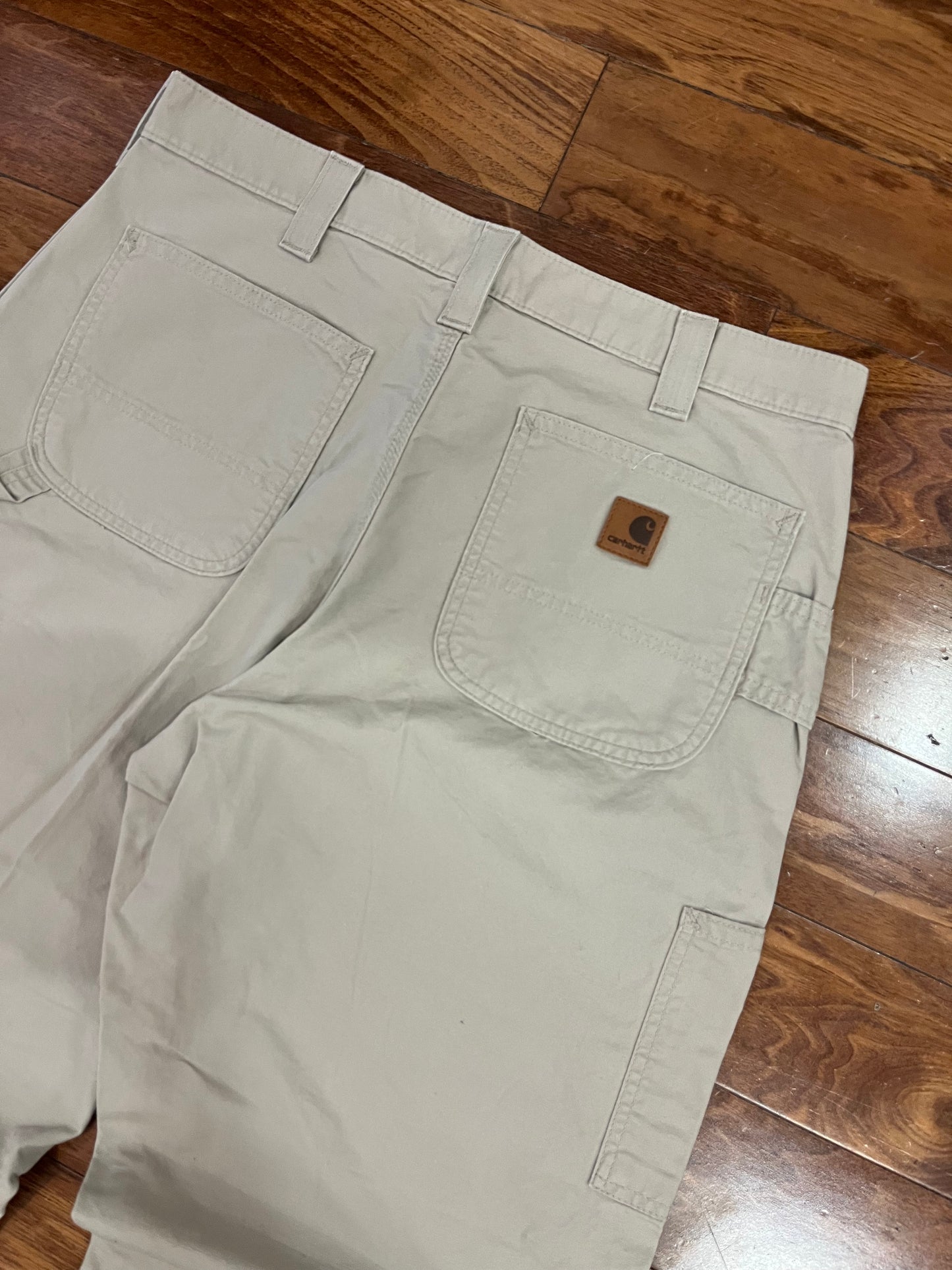 2011 Carhartt Khaki Colored Workwear Pants (36x34)