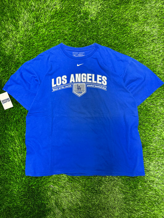 2008 Los Angeles Dodgers Vintage Nike Center Swoosh MLB Tee (XL)