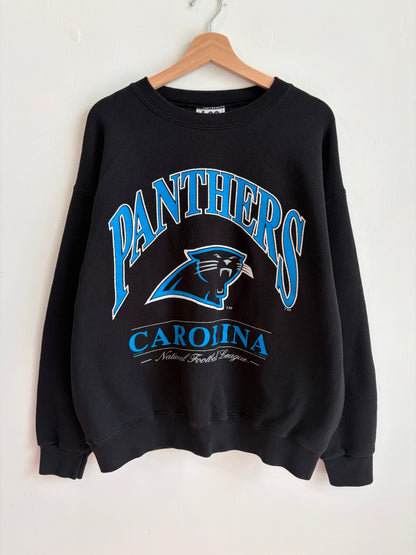 1996 Carolina Panthers Lee Sport Black Crewneck (L)