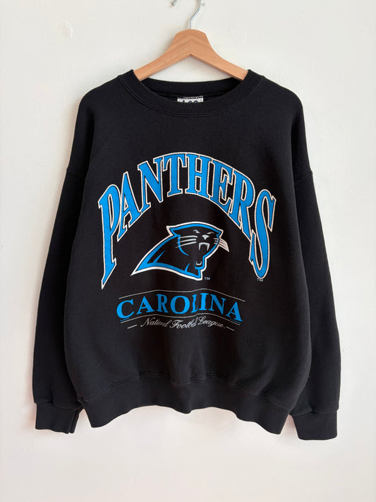 1996 Carolina Panthers Lee Sport Black Crewneck (L)