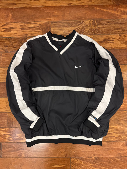 90s Nike Fit Black Windbreaker (XL)