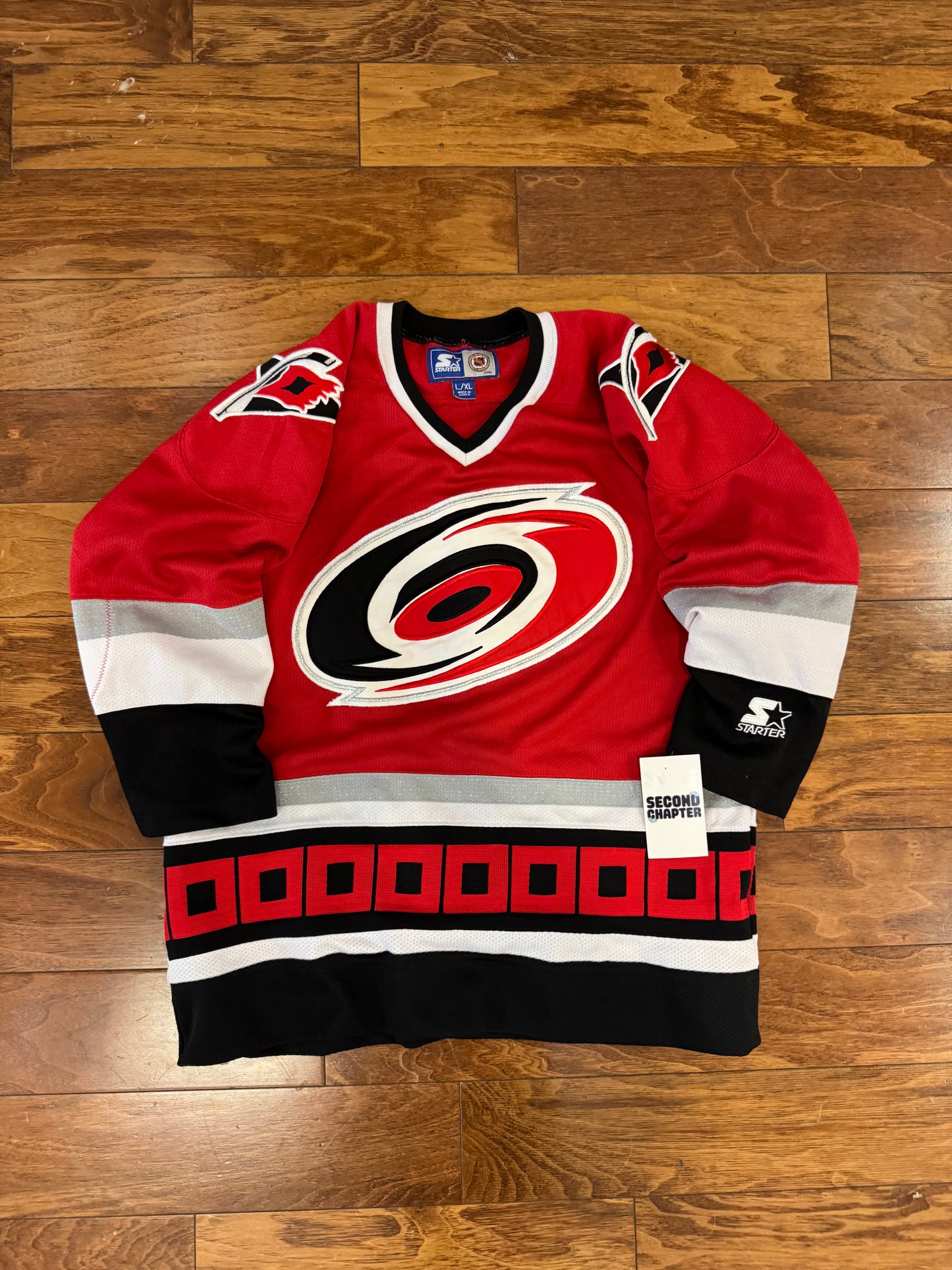 00s Carolina Hurricanes Starter Hockey Jersey (Youth XL)