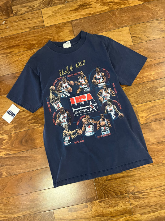 1992 USA Basketball Nutmeg NBA Olympics Tee (L)