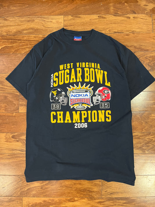 2006 West Virginia vs Georgia Nokia Sugar Bowl Tee (L)