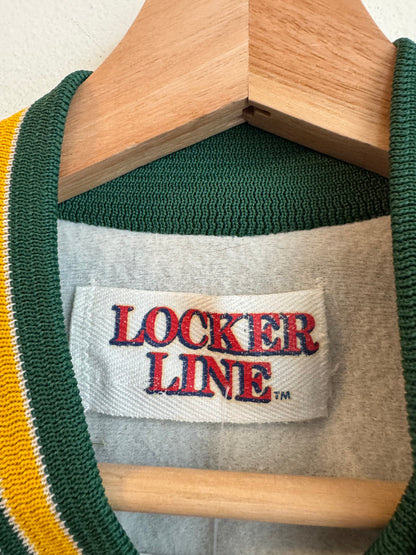 1992 Oakland Athletics Vintage Locker Line Satin Jacket (M)