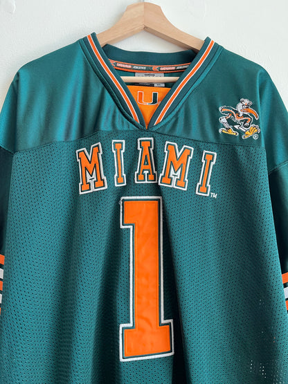 00s Miami Hurricanes Colosseum Stitched Jersey (XL)