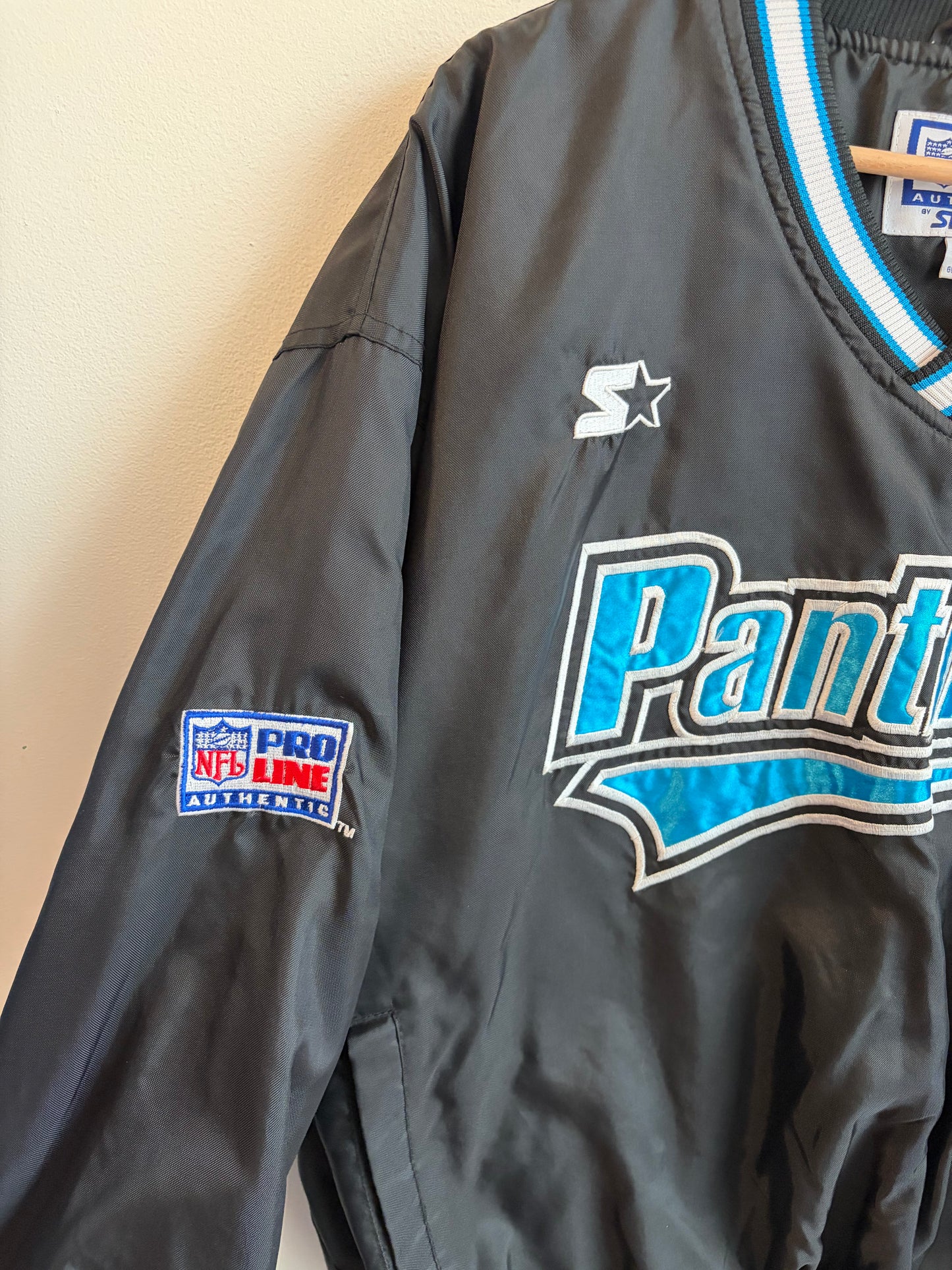 90s Carolina Panthers Starter Rare Embroidered Windbreaker (M)