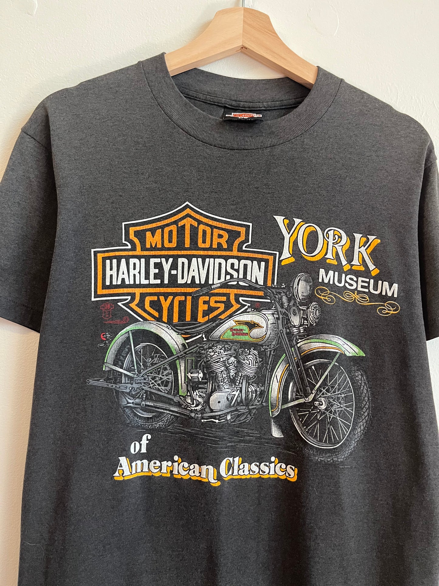 1989 Harley Davidson New York Faded 50/50 Tee (M)