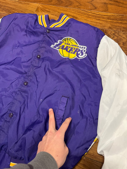 90s Los Angeles Lakers Fanimation Vintage Jacket (L)