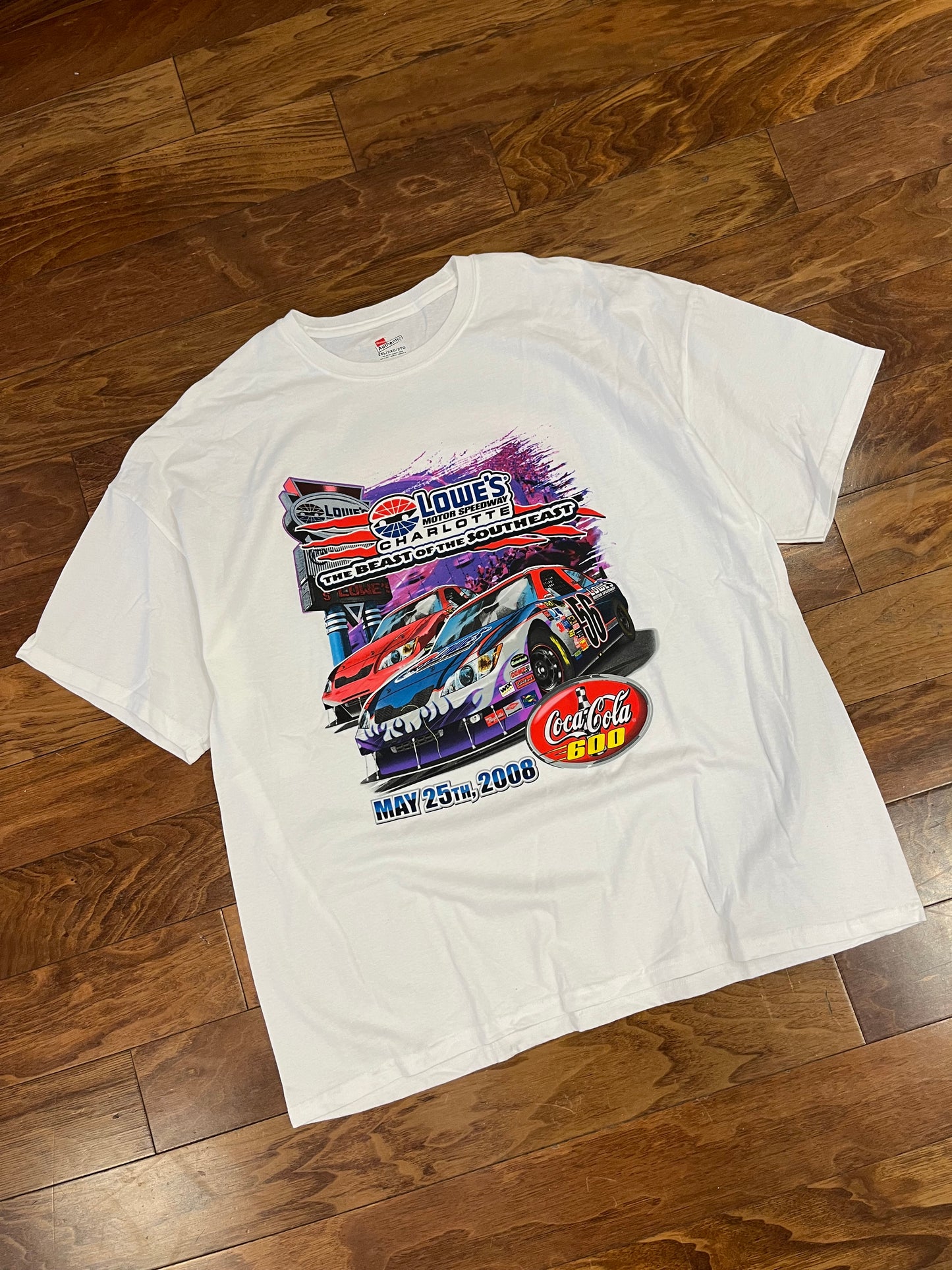 2008 Lowe's "Beast Of The Southeast" Coca Cola 600 Nascar Tee (XXL)