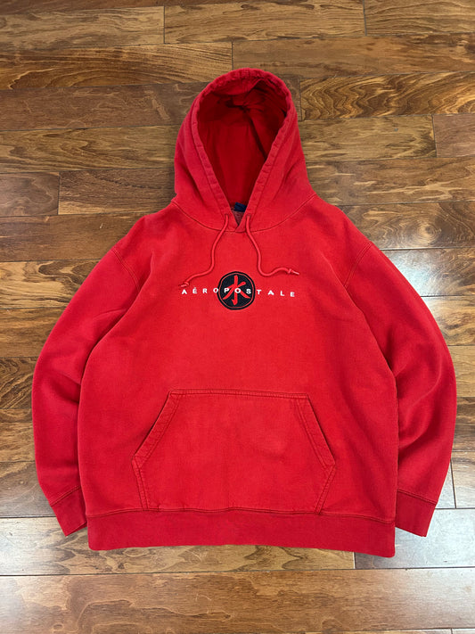 00s Aeropostale Red Tribal Hoodie (XL)