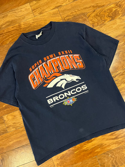 1998 Denver Broncos Super Bowl XXXII Tee (XL)