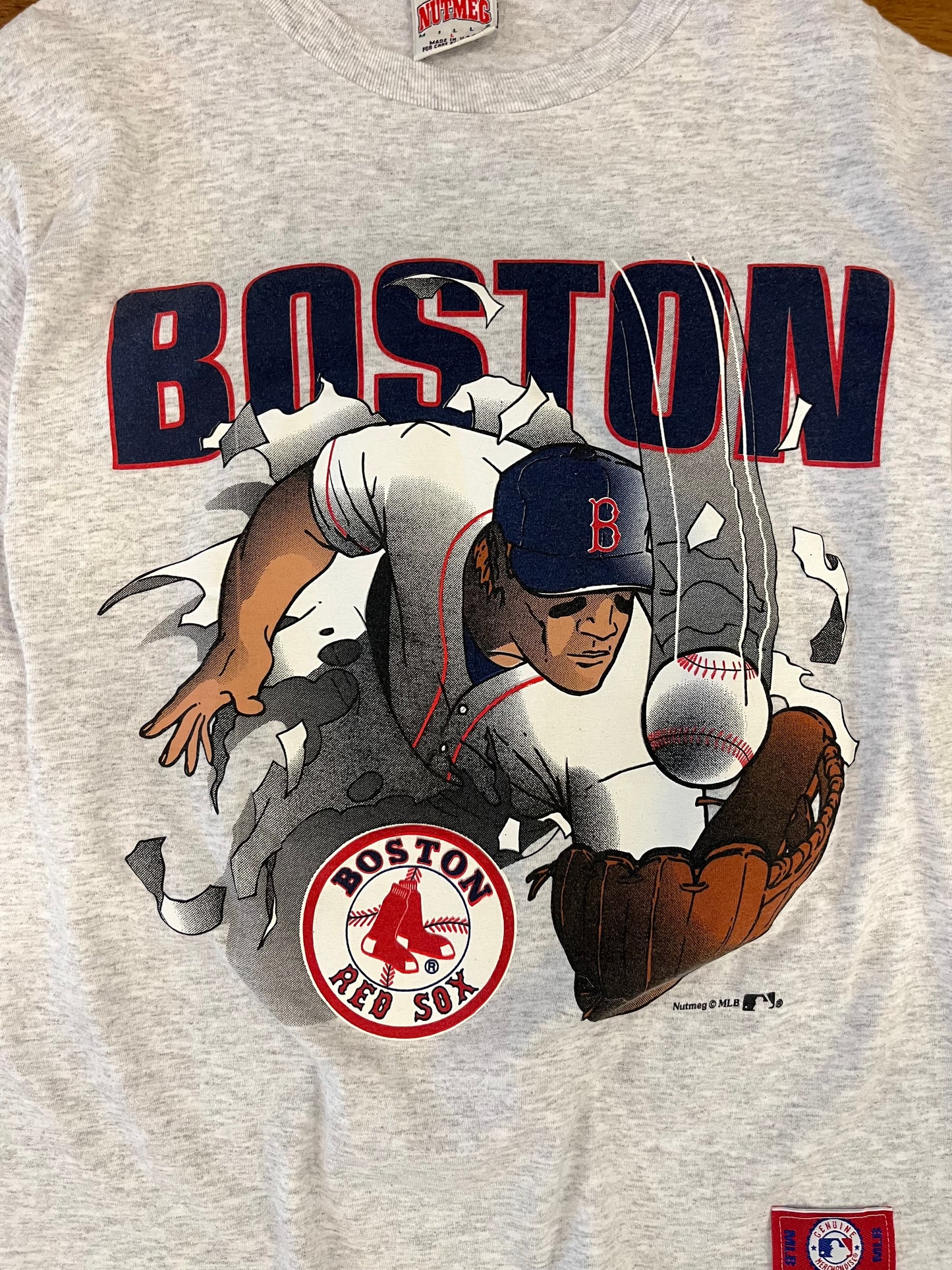 90s Boston Red Sox Nutmeg MLB Breakthrough Tee (L)