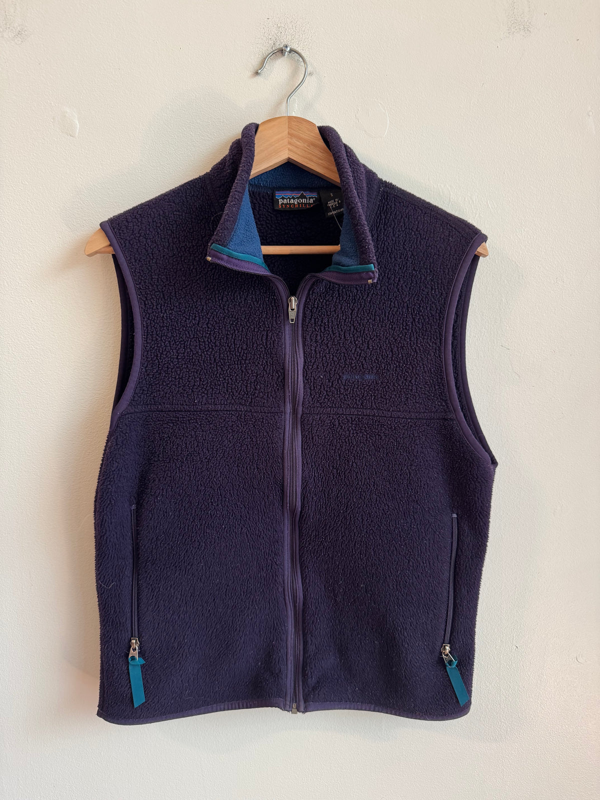 90s Patagonia Synchilla Essential Purple Sweater Vest (S)