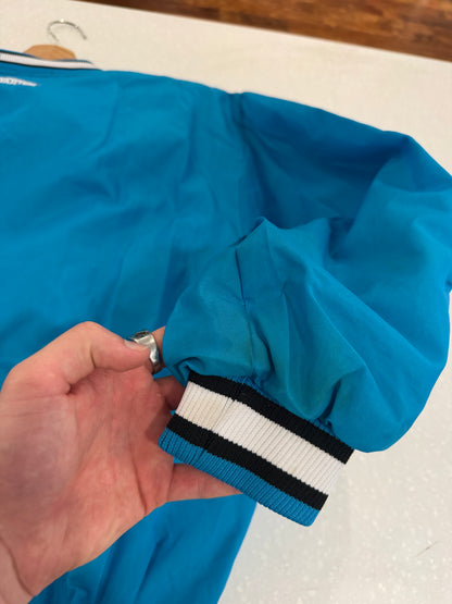 90s Carolina Panthers Embroidered Blue Starter Inaugural Season Windbreaker (M)