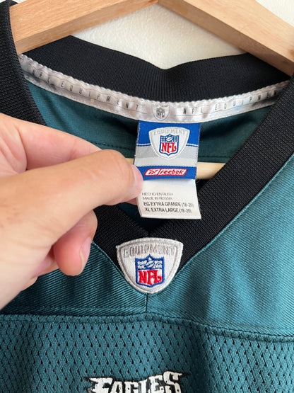 00s Philadelphia Eagles Donovan McNabb Green Reebok NFL Jersey (Youth XL)