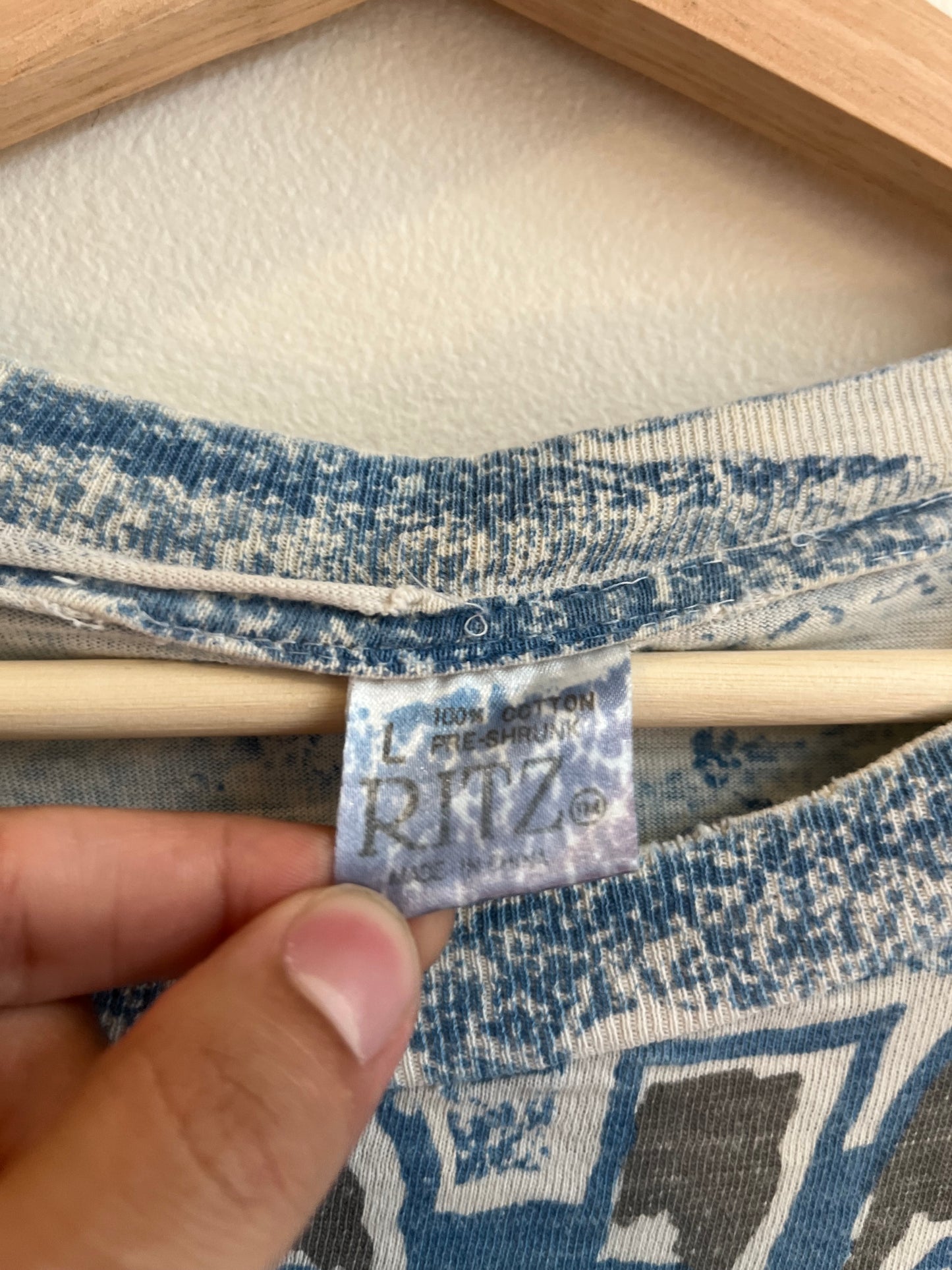90s Dallas Cowboys MJT's AOP NFL Tee (L)
