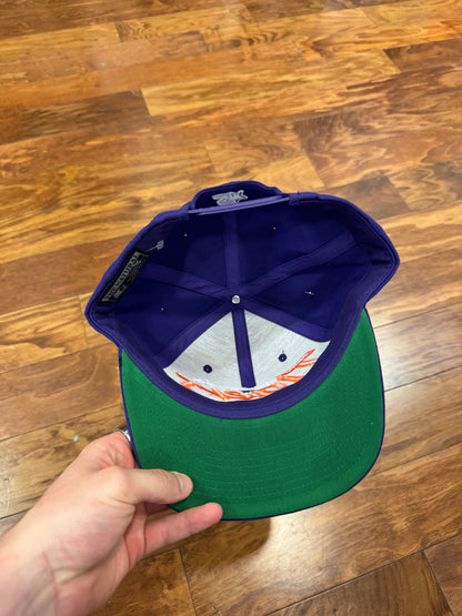 00s Clemson Tiger Spell Out Purple Starter Hat (OS)