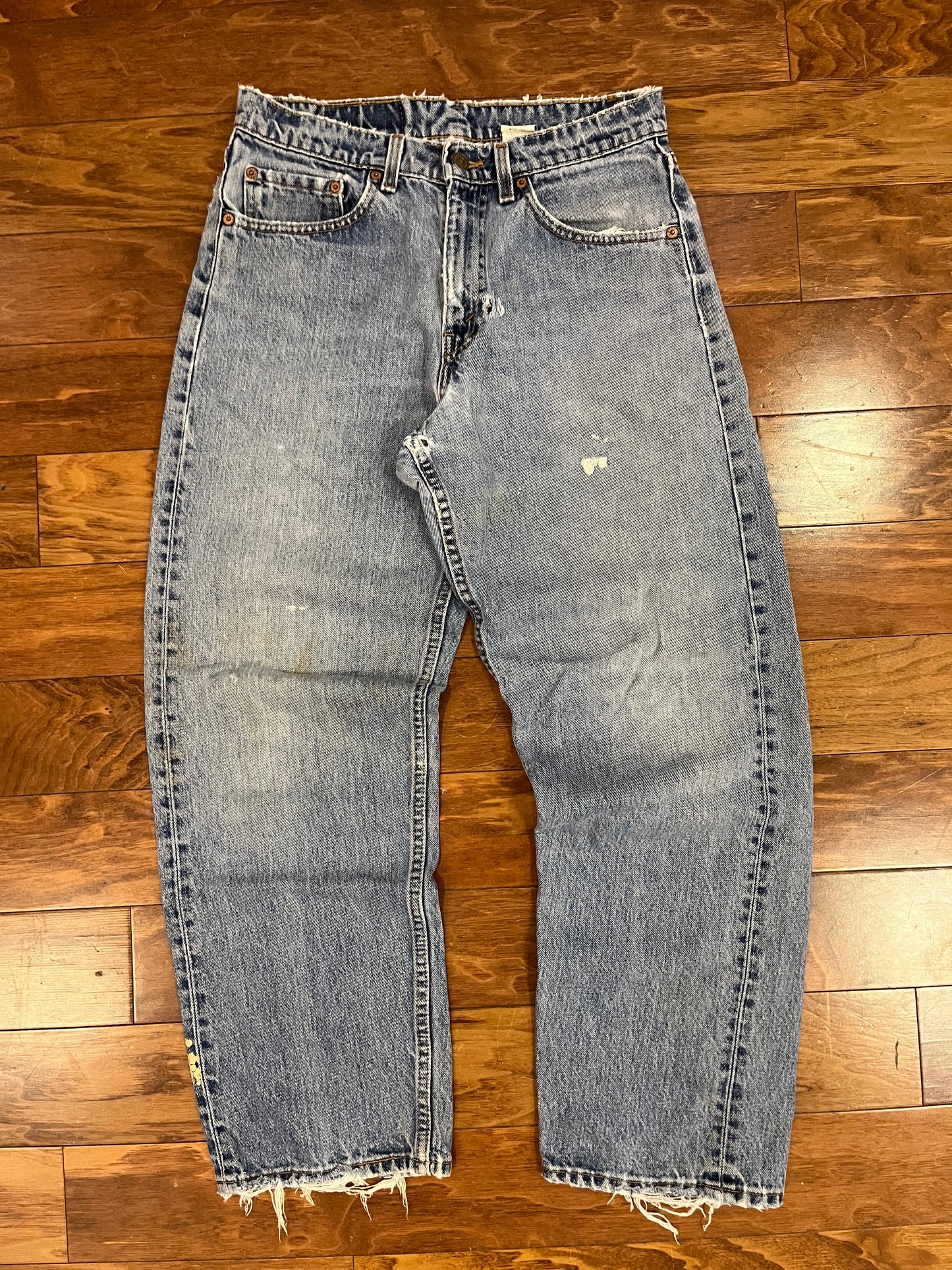 1996 Levi's 565 Distressed Jeans (31 x 30)