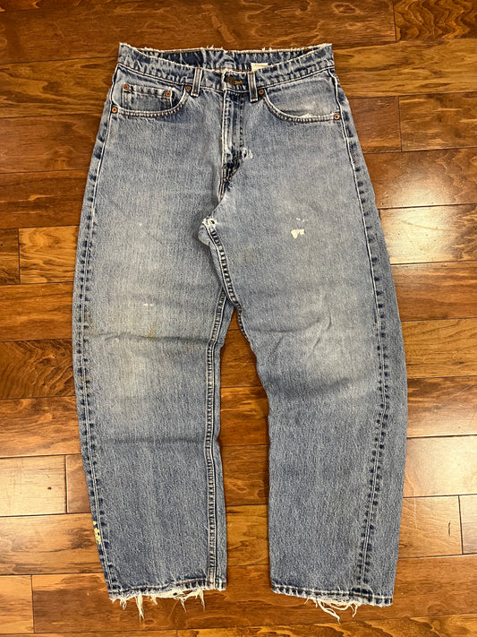 1996 Levi's 565 Distressed Jeans (31 x 30)