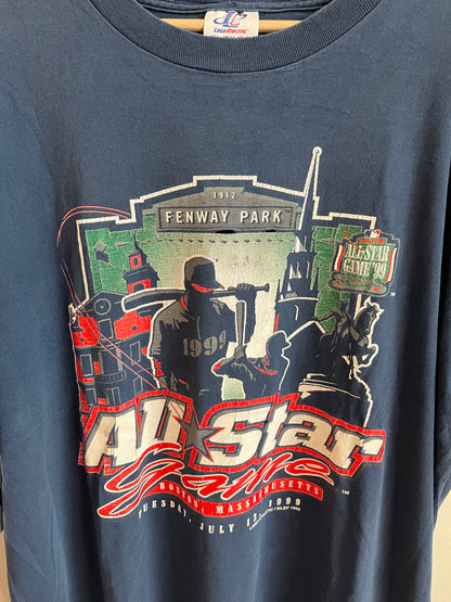 1999 Fenway Park Boston All Star Game Logo Athletic Tee (XL)