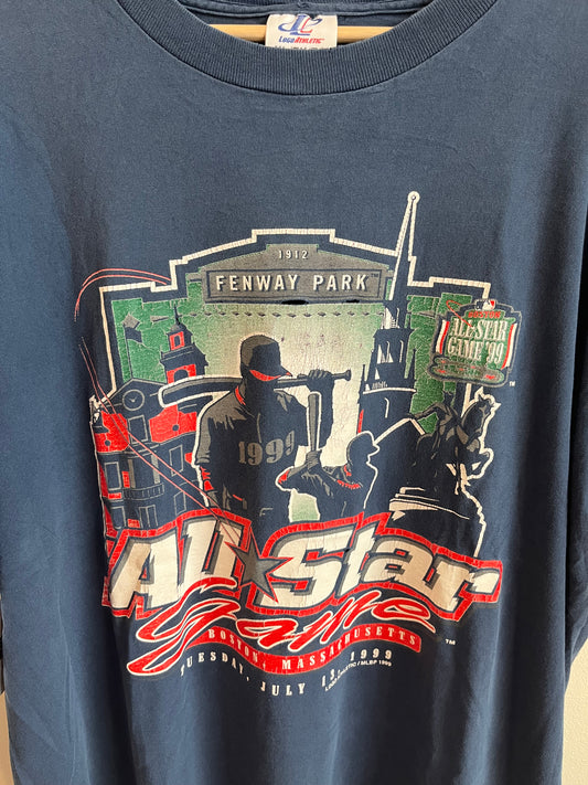 1999 Fenway Park Boston All Star Game Logo Athletic Tee (XL)