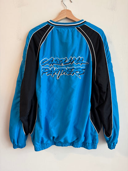 2010s Carolina Panthers Embroidered Blue Windbreaker (L)
